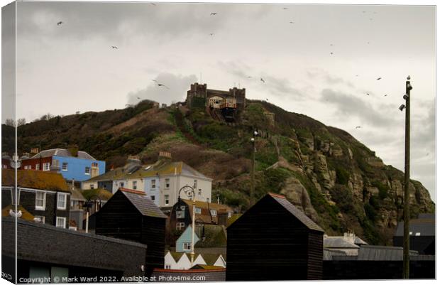 A Classic View of Old Hastings. Canvas Print by Mark Ward