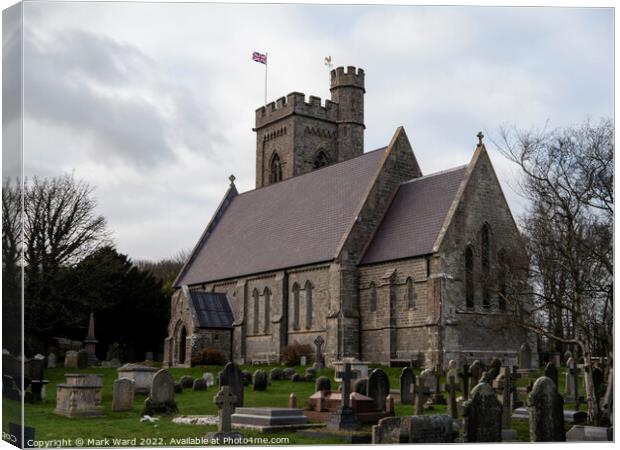 Fairlight Church in Sussex. Canvas Print by Mark Ward