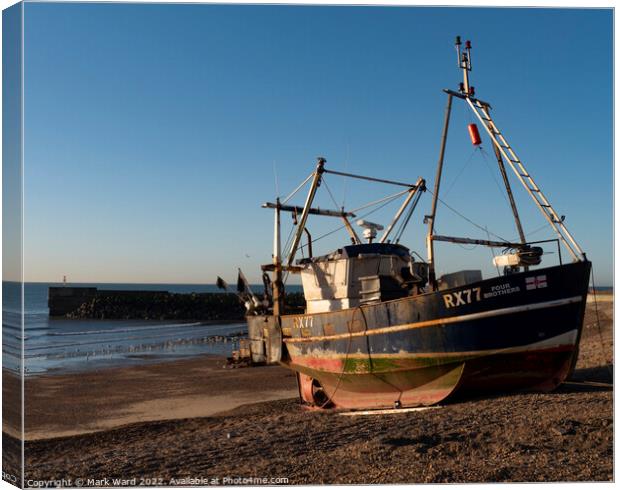 Hastings Harbour Arm at Dawn. Canvas Print by Mark Ward