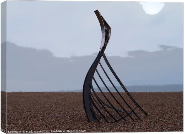 Hastings in a Sculpture Canvas Print by Mark Ward