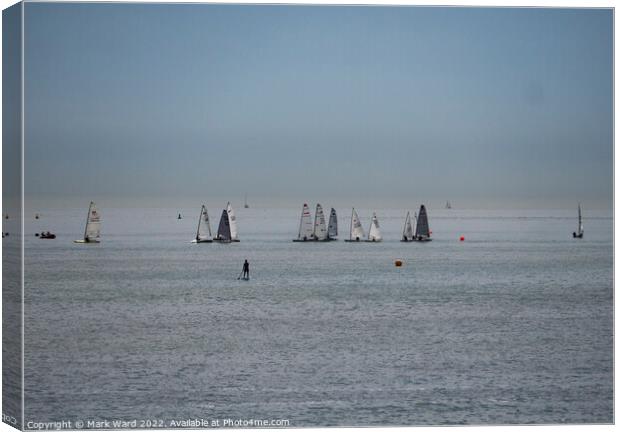 A Crowded Sea. Canvas Print by Mark Ward