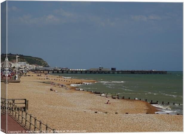 Hastings Seaside Delight.  Canvas Print by Mark Ward
