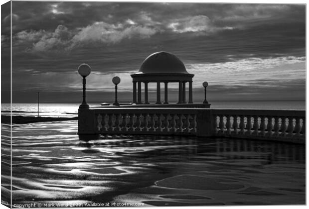 Bexhill Monochrome Memory. Canvas Print by Mark Ward