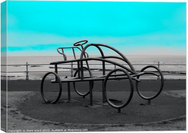 The Easter Egg Steam Car Sculpture of Bexhill Canvas Print by Mark Ward