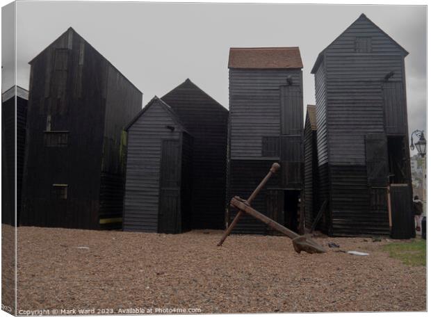 The Hastings Net Shops Canvas Print by Mark Ward