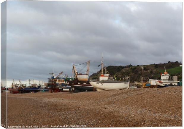 At Rest on the Shingle. Canvas Print by Mark Ward