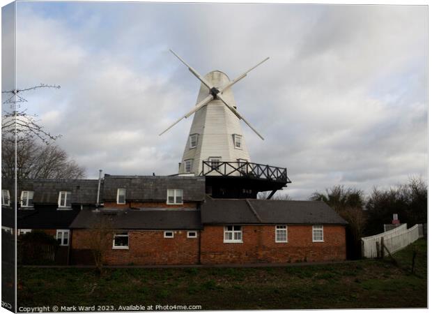 Rye Windmill in Sussex. Canvas Print by Mark Ward