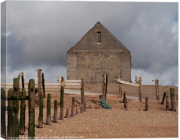 The Mary Stanford Lifeboat House in Rye. Canvas Print by Mark Ward