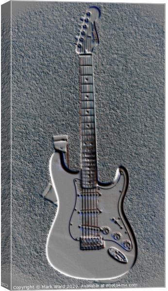 Fender Electric Guitar Canvas Print by Mark Ward