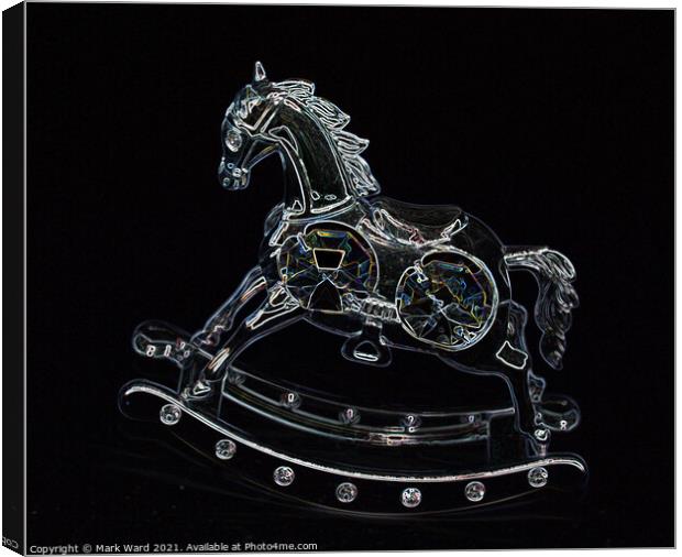 Crystal Rocking Horse Canvas Print by Mark Ward