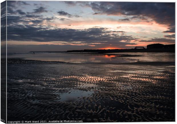 Ripples and Reflections. Canvas Print by Mark Ward