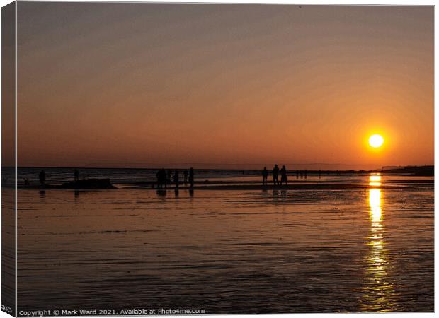 Sundown Saunter Canvas Print by Mark Ward