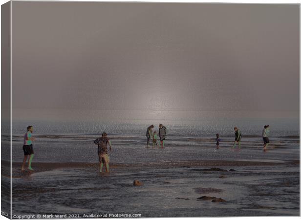 Doing The Beach Canvas Print by Mark Ward