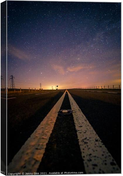 Middle of the Road Canvas Print by Jonny Gios
