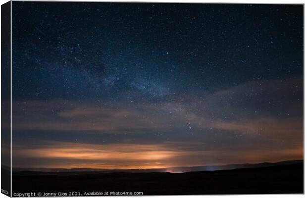 Milky Way from Shap Canvas Print by Jonny Gios