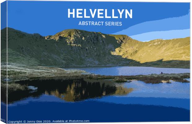 Helvellyn Abstract from Red Tarn Canvas Print by Jonny Gios