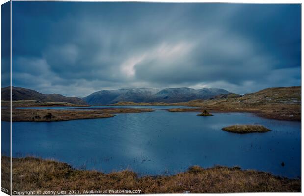 Moody Skies at Steel Fell  Canvas Print by Jonny Gios