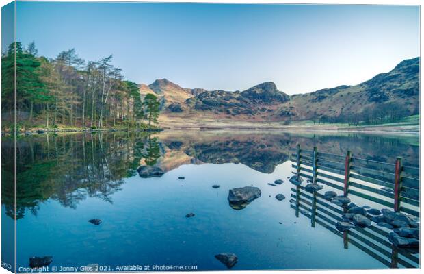 Trees of Blea Tarn  Canvas Print by Jonny Gios