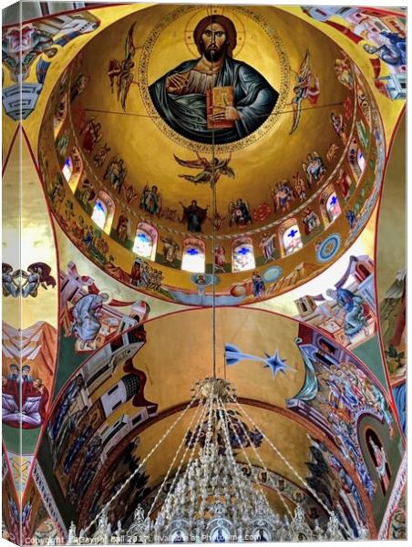 Agios Gerasimos Cathedral, Kefalonia  Canvas Print by Gaynor Ball