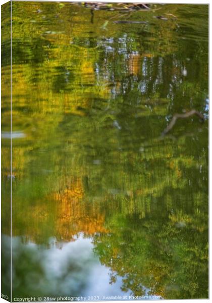 Autumn Reflected. Canvas Print by 28sw photography