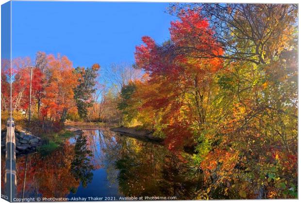 Nature's Painting! A Poster perfect Colorful Autum Canvas Print by PhotOvation-Akshay Thaker