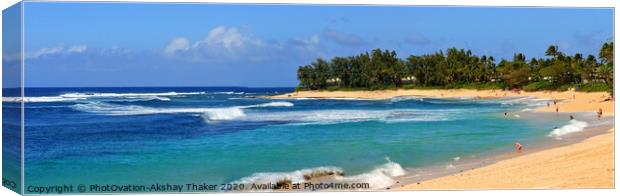 Amazing beach in Hawaii, the USA Canvas Print by PhotOvation-Akshay Thaker