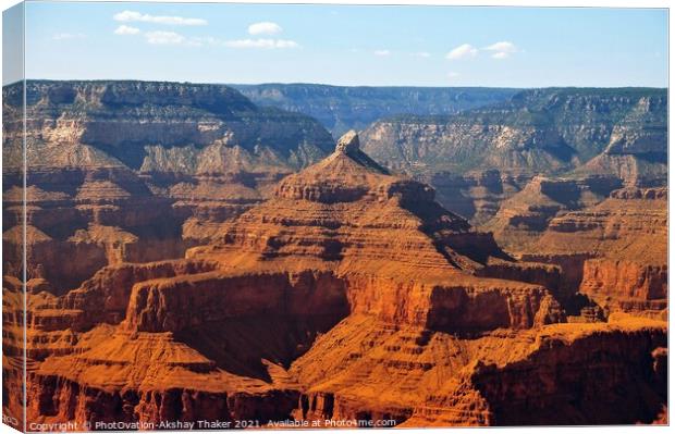 A Grand Canyon in Arizona  Canvas Print by PhotOvation-Akshay Thaker