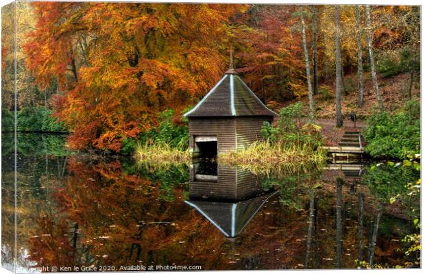 Autumn Reflections Canvas Print by Ken le Grice