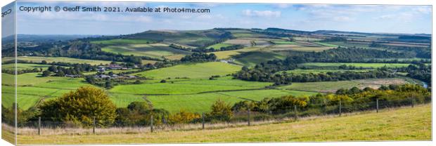 British Rolling Hills and Fields Canvas Print by Geoff Smith