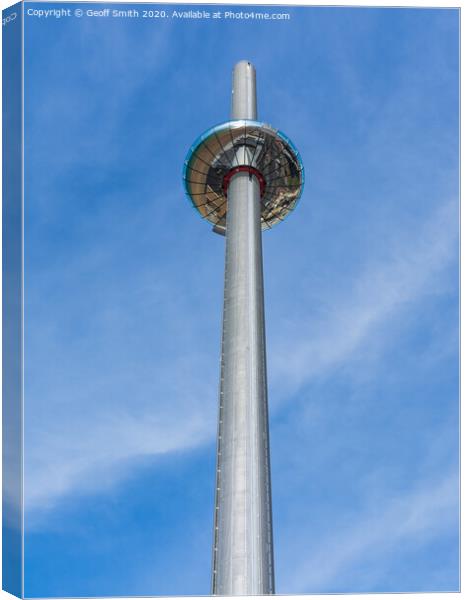i360 Observation Tower in Brighton Canvas Print by Geoff Smith