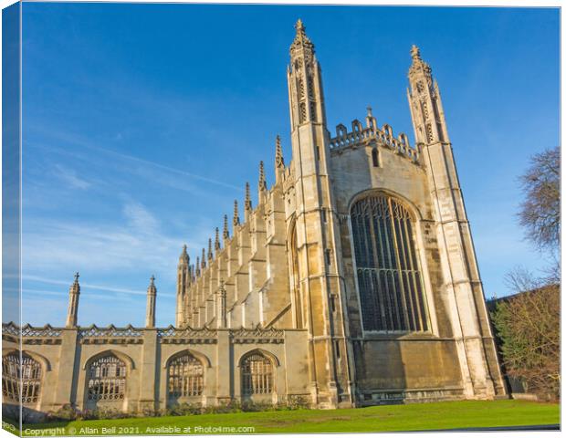 Kings College Chapel East End Canvas Print by Allan Bell