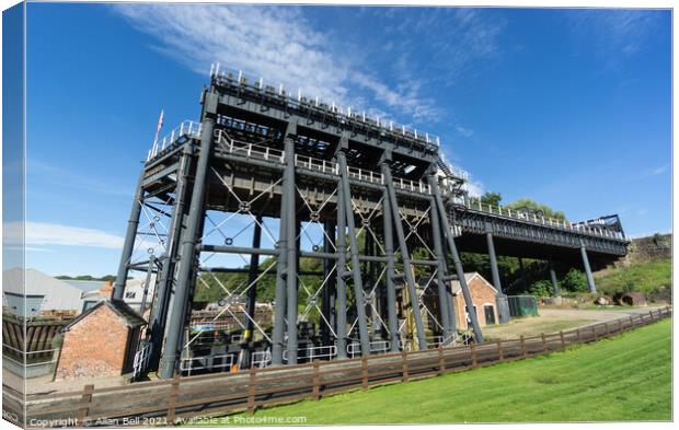 Anderton boat lift Canvas Print by Allan Bell
