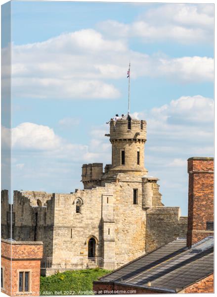 Observation tower Lincoln Castle from wall walk Canvas Print by Allan Bell
