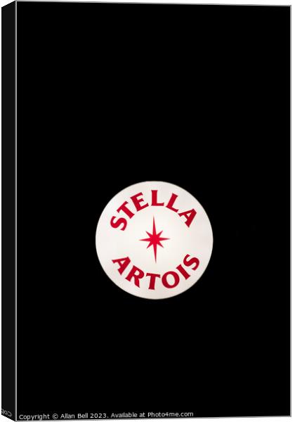 Stella Artois sign  Canvas Print by Allan Bell