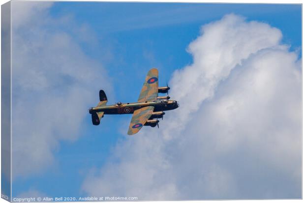 Avro Lancaster bomber Canvas Print by Allan Bell