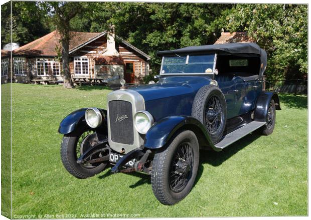 Austin Tourer Classic Car Canvas Print by Allan Bell