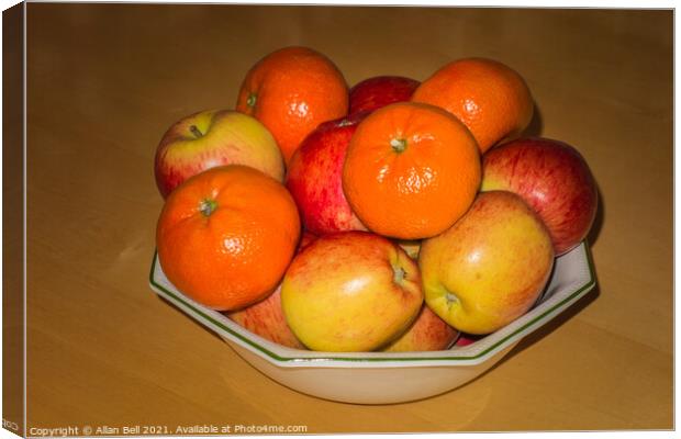 Fruit Bowl Canvas Print by Allan Bell