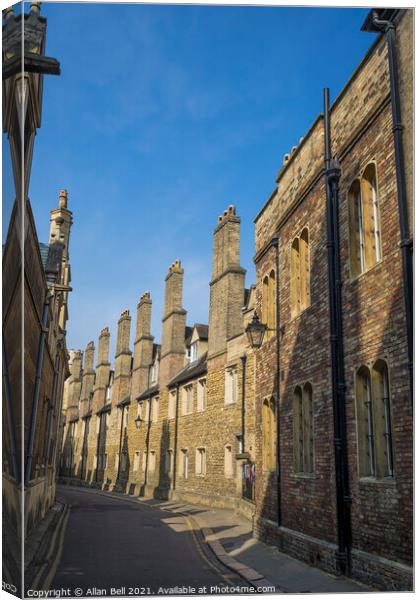 Trinity Lane Cambridge Canvas Print by Allan Bell