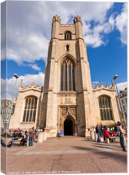 Great St Marys Church Cambridge City Canvas Print by Allan Bell