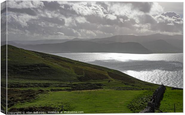 Conwy Bay Snowdonia From Great Orme Canvas Print by Allan Bell