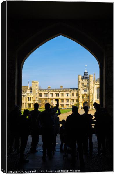 King Edwards Tower Trinity College Cambridge Canvas Print by Allan Bell