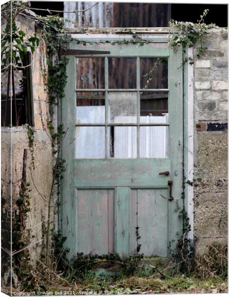 Old Door to Nowhere Canvas Print by Allan Bell