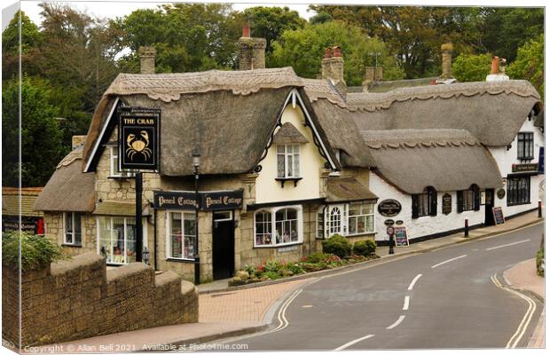 Church Road Shanklin Isle of Wight Canvas Print by Allan Bell