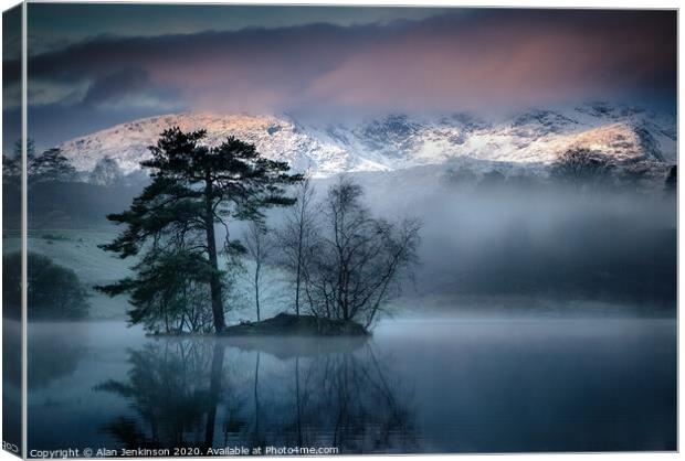 Early Tarn Hows, Lake District Canvas Print by Alan Jenkinson