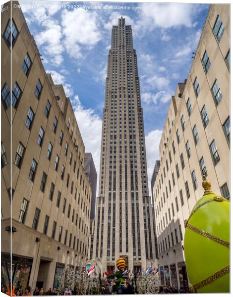 Rockefeller Center Canvas Print by Jeff Whyte