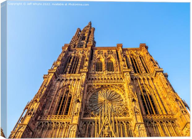 Cathedral of Our Lady of Strasbourg  Canvas Print by Jeff Whyte