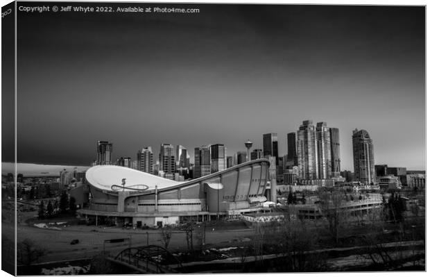 Calgary skyline Canvas Print by Jeff Whyte