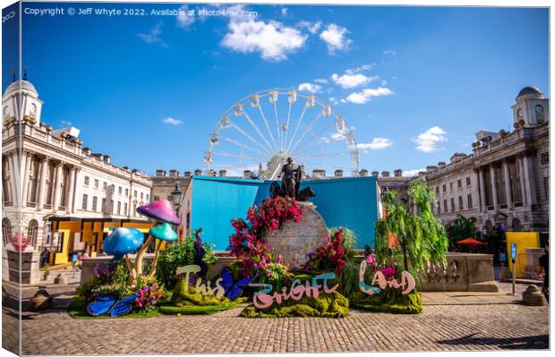 Somerset House in summer Canvas Print by Jeff Whyte