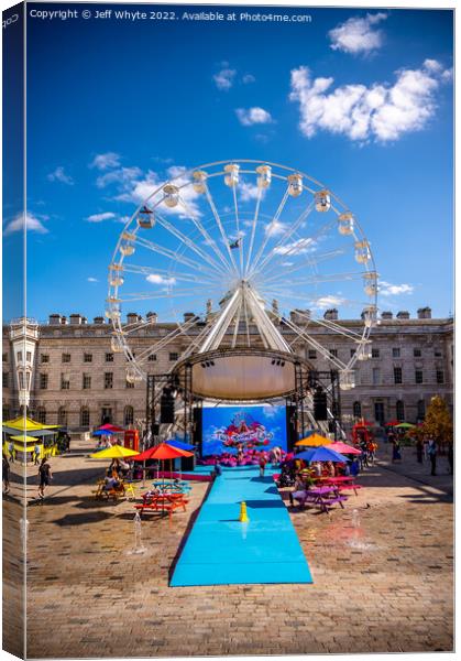 Somerset House in summer Canvas Print by Jeff Whyte