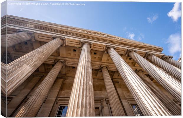 Facade of the British Museum Canvas Print by Jeff Whyte